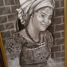 Portrait of a Nigerian woman  by Denis  Ugbo